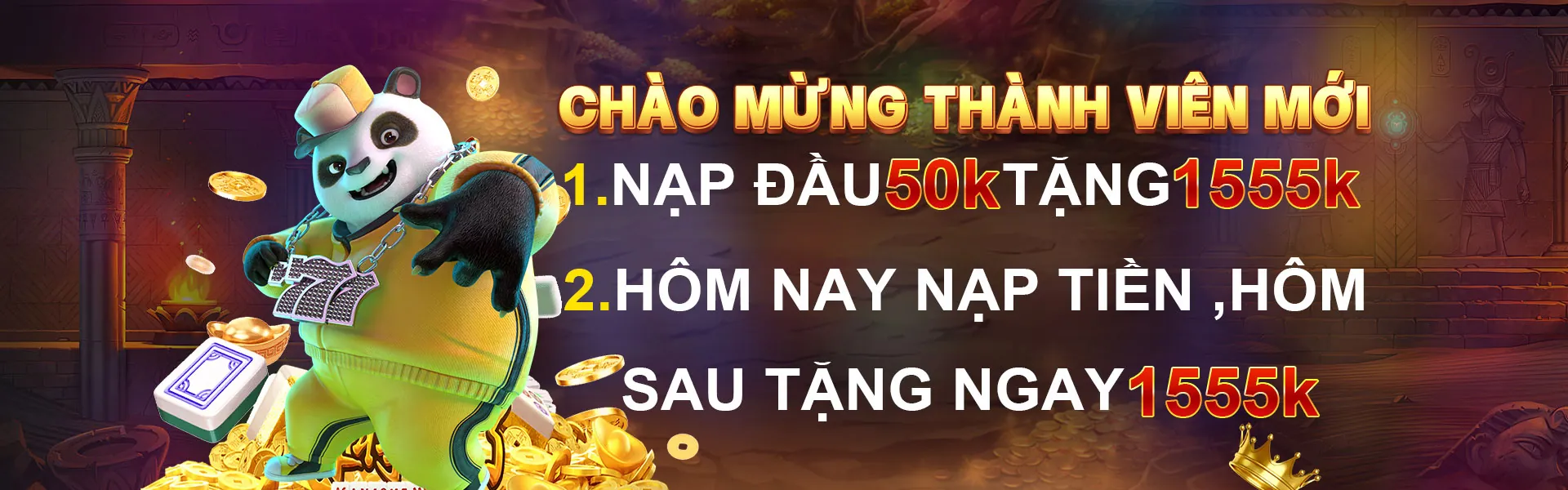Banner khuyến mãi nổ hũ